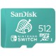 KARTA SANDISK NINTENDO SWITCH microSDXC 512 GB 100/90 MB/s V30 UHS-I U3