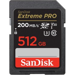 KARTA SANDISK EXTREME PRO SDXC 512GB 200/140 MB/s C10 V30 UHS-I U3