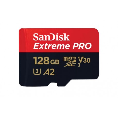 KARTA SANDISK EXTREME PRO microSDXC 128GB 200/90 MB/s A2 C10 V30 UHS-I U3