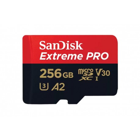 KARTA SANDISK EXTREME PRO microSDXC 256GB 200/140 MB/s A2 C10 V30 UHS-I U3