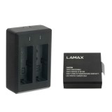 Ładowarka podwójna + aklumulator do kamer sportowych LAMAX W