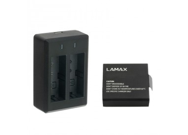 Ładowarka podwójna + aklumulator do kamer sportowych LAMAX W