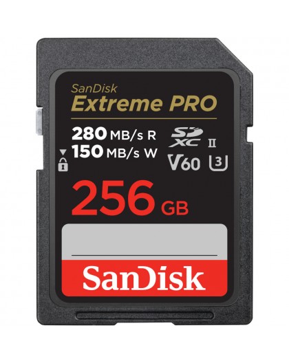 KARTA SANDISK EXTREME PRO SDXC 256GB - 280/150 MB/s V60 UHS-II