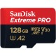 KARTA SANDISK EXTREME PRO microSDXC 128GB 200/90 MB/s A2 C10 V30 UHS-I U3