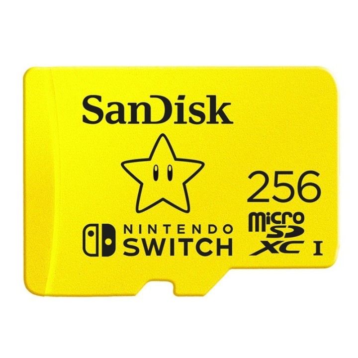 SANDISK NINTENDO SWITCH microSDXC 256 GB 100/90 MB/s V30 UHS-I U3