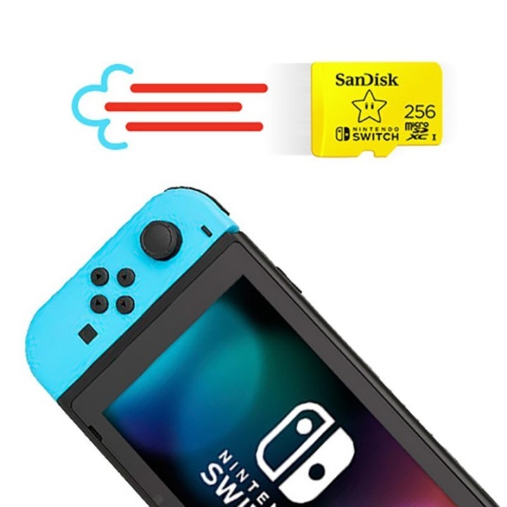 SANDISK NINTENDO SWITCH microSDXC 256 GB 100/90 MB/s V30 UHS-I U3