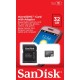 KARTA SANDISK MICROSDHC 32 GB Z ADAPTEREM SD