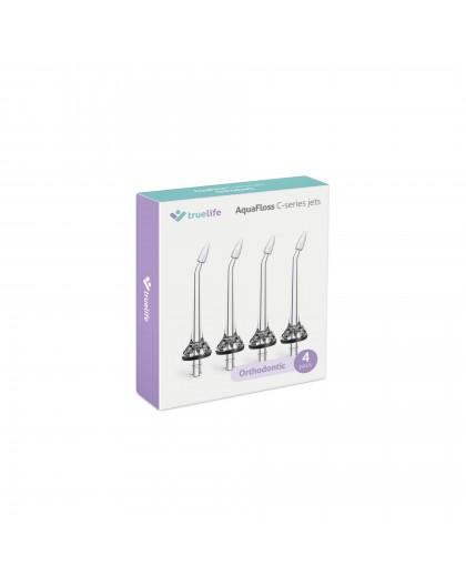 TrueLife AquaFloss C-series jets Orthodontic 4 pack