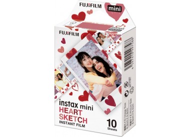 Wkład Fujifilm Instax mini HEART SKETCH 10szt