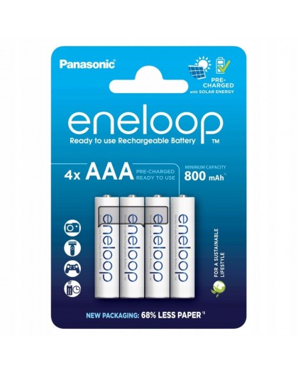 PANASONIC ENELOOP AAA 800mAh 4 szt + box
