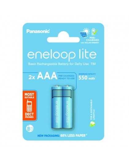 PANASONIC ENELOOP LITE AAA 550mAh 2 szt