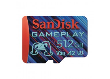 KARTA SANDISK GamePlay microSDXC 512 GB 190/130 MB/s A2 C10 V30 UHS-I U3
