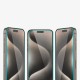 Szkło hartowane Spigen Glass tR EZ Fit do iPhone 15 Pro Max - 2 szt.