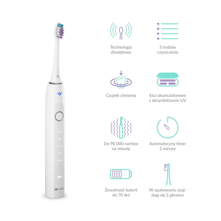 TrueLife SonicBrush Clean70 UV - szczoteczka soniczna z etui UV