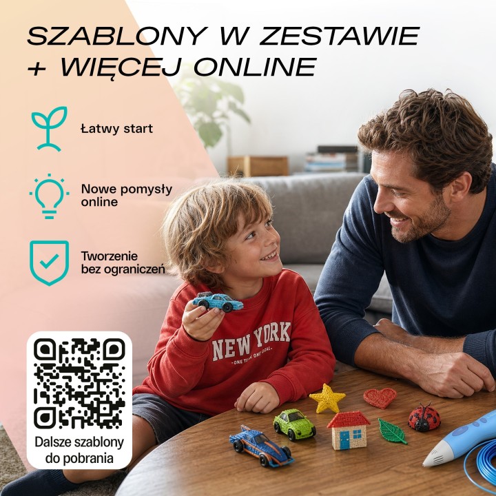 LAMAX ArtKid2 Play 3D Blue - długopis 3D dla dzieci