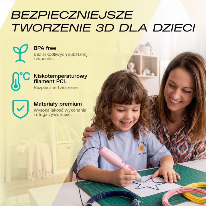 LAMAX ArtKid2 Play 3D Pink - długopis 3D dla dzieci