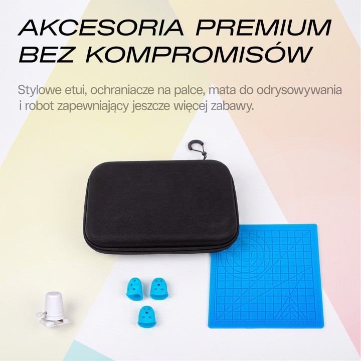 LAMAX ArtKid2 Plus 3D Blue - długopis 3D dla dzieci z etui