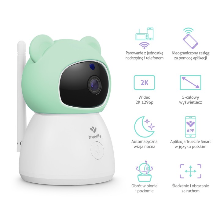 TrueLife NannyCam R6 Dual Smart - niania 2K z aplikacją