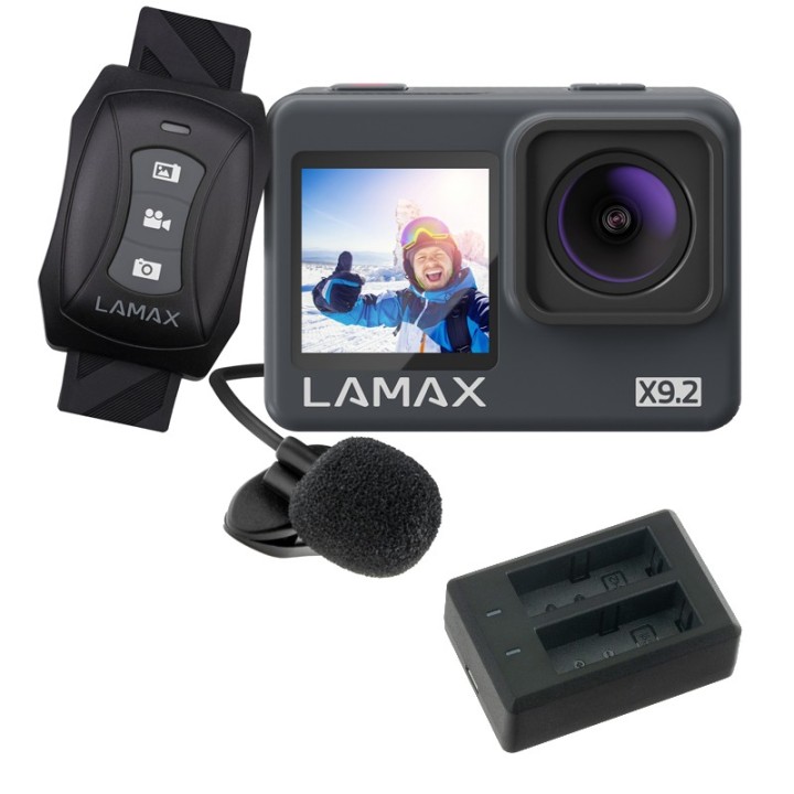 LAMAX X9.2 + ładowarka Dual do 2 akumulatorów | eKamery