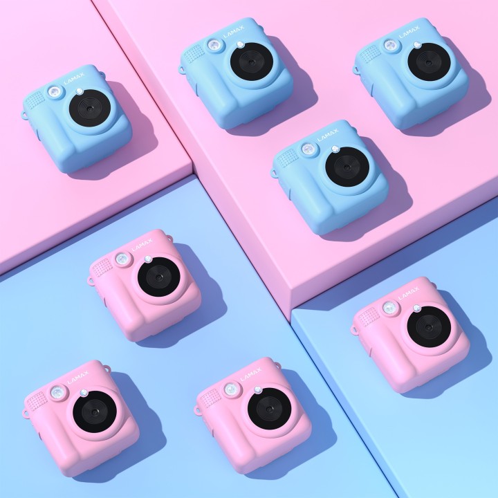 LAMAX InstaKid1 Pink - aparat dla dzieci z drukarką