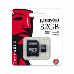 Karta pamięci Kingston MicroSDHC 32GB UHS-I U1 (45MB/s) + adapter (SDC10G2/32GB)