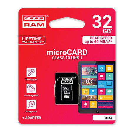 Karta pamięci 32GB - Micro SD SDHC GOODRAM UHS-1 class10