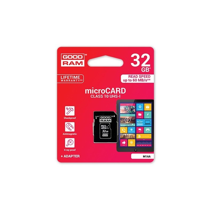 Karta pamięci 32GB - Micro SD SDHC GOODRAM UHS-1 class10