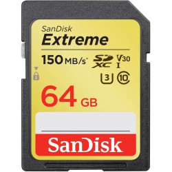 KARTA SANDISK EXTREME SDXC 64 GB 150/60 MB/s V30 UHS-I U3