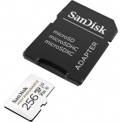 SANDISK HIGH ENDURANCE microSDXC 256GB V30 z adapterem