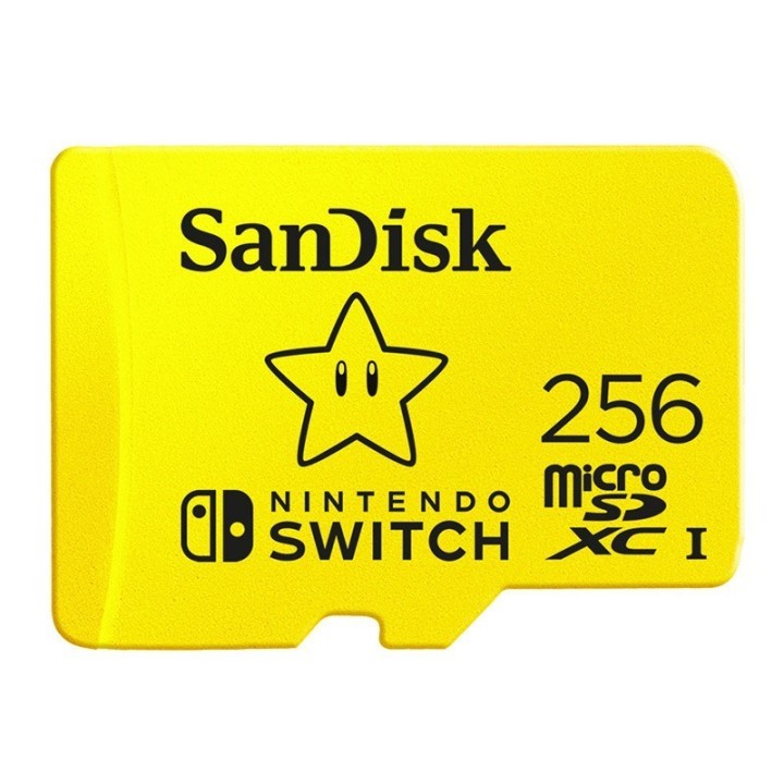SANDISK NINTENDO SWITCH microSDXC 256 GB 100/90 MB/s V30 UHS-I U3